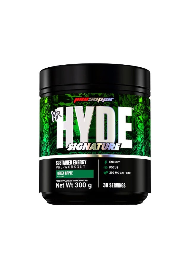 مسحوق برو سابس هايد سيجنتشر قبل التمرين، 30 حصة، بنكهة التفاح الأخضر